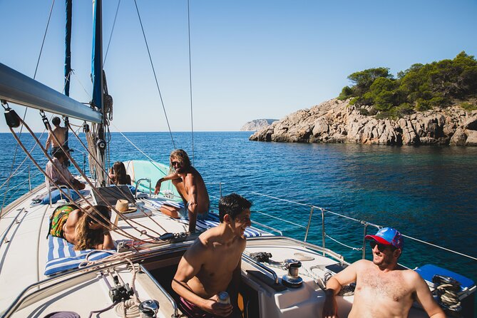 Half Day Private Sailboat around Ibiza's Coves - Passing close to Es Vedrà