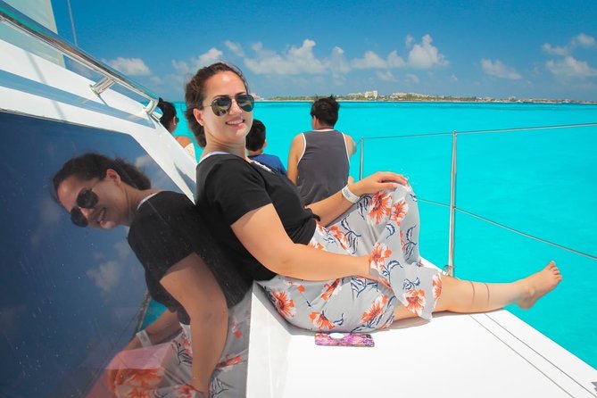 Half Day Sailing Private Catamaran to Isla Mujeres - Leaving the marina with your own crew