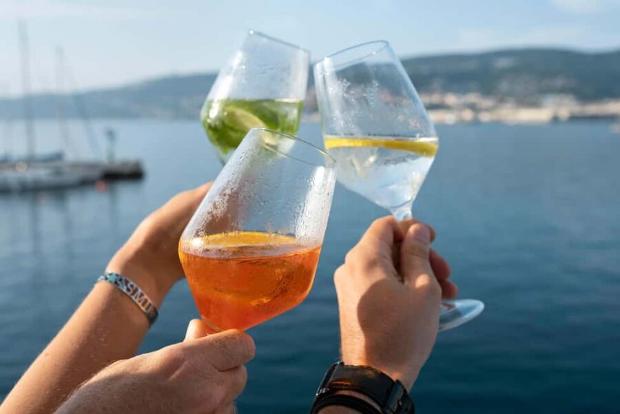Half-Day Sailing Tour in Catania with Aperitif on Board - The swimming stop and onboard gear