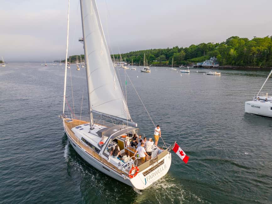 Halifax: Sunset Wine and Cheese Sailboat Cruise - Sunset behind Dingle Tower