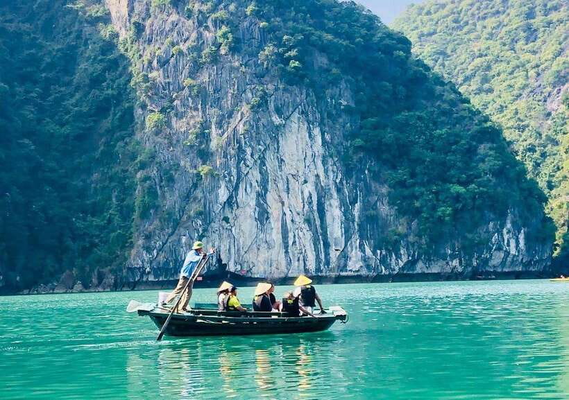 Hanoi: Luxury Lan Ha Bay Jade Sails Cruise with Buffet Lunch - Bright Cave and the enclosed lagoon
