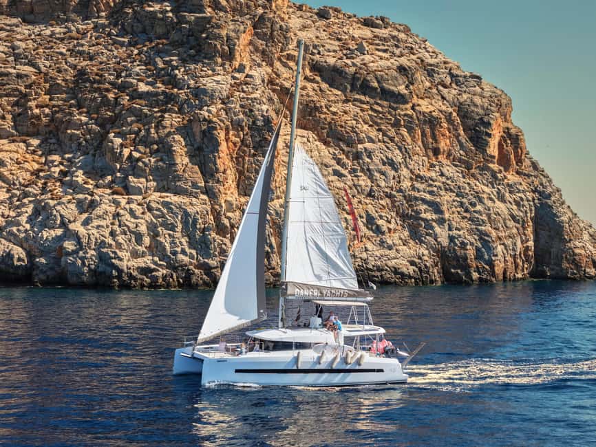 Hersonissos: Catamaran Sailing Trip to Dia Island with Lunch - Setting off from Hersonissos Port