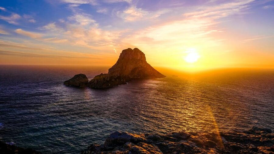 Ibiza: Midday or Sunset Sailing with Snacks and Open Bar - Ibiza’s coast from the open sea