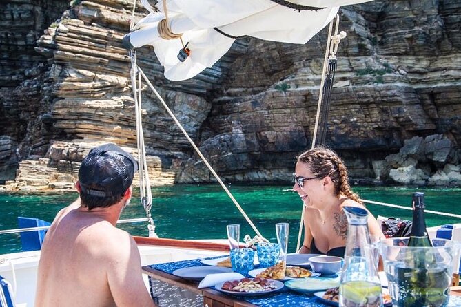 Ibiza: Private Sailboat with Tapas, Open Bar & Music - Sailing Along Sant Antoni Bay