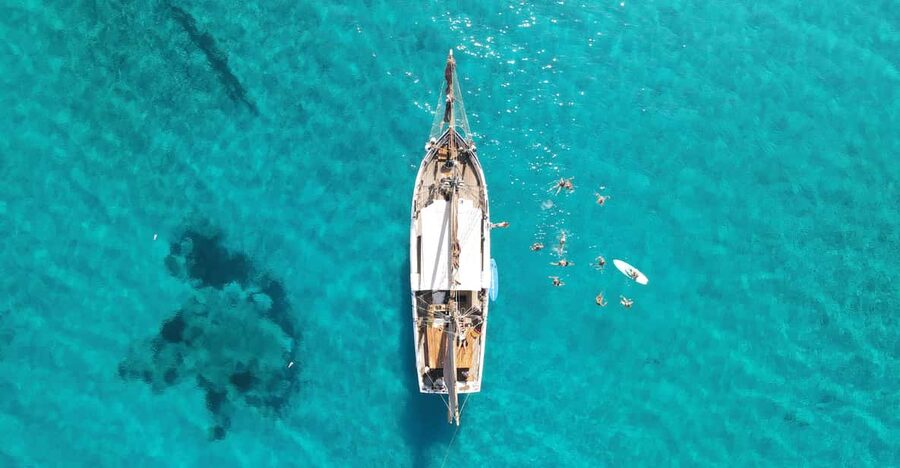 Ibiza Wooden Sail Boat Trip to Formentera - Ibiza’s Southeast Coast by Boat