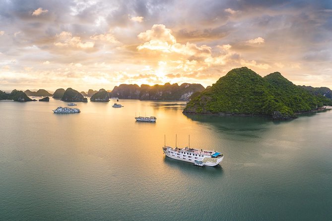 Indochina Sails Halong Bay - Day one: stone steps into Surprise Cave