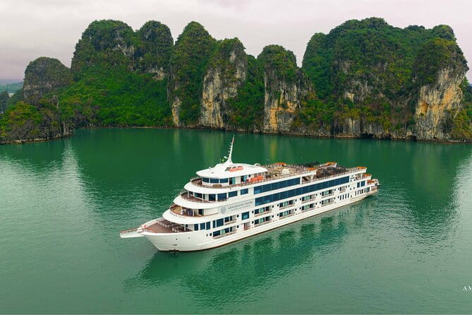 JADE SAILS Best Luxury Day Cruise Visit Ha Long Bay & Lan Ha Bay - Rowing through Dark and Bright Cave
