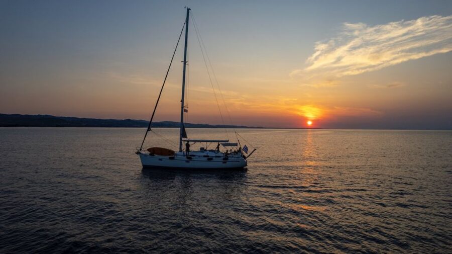 Kassandra: Private Sunset Sailing Cruise with Wine & Fruit - The sunset is the star, but nature has a vote