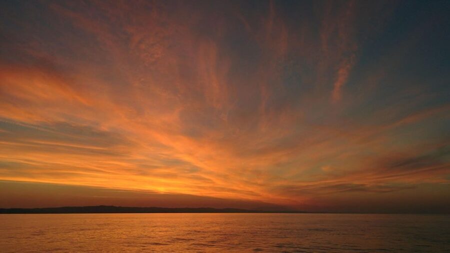 Kassandra: Sunset Sailing Boat Tour of Secluded Coves - The swimming stop at a quiet cove