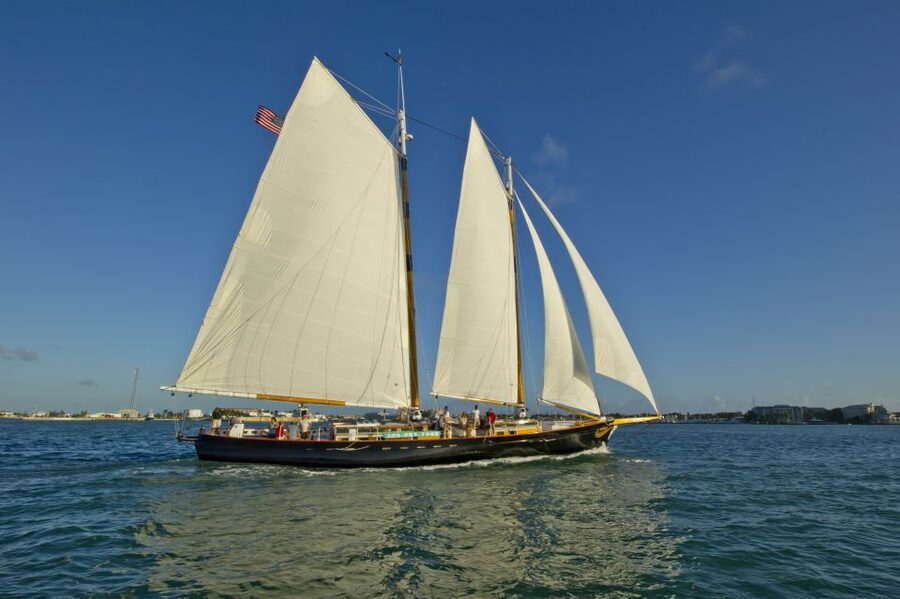 Key West: Schooner Sunset Sail with Food & Drinks - Boarding behind Schooner Wharf Bar