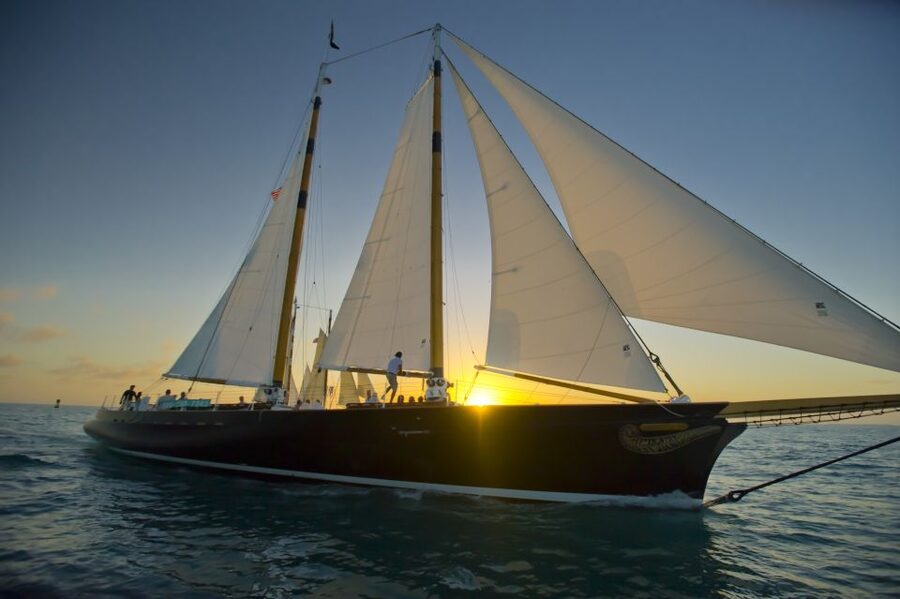 Key West: Schooner Sunset Sail with Food & Drinks - Sailing past Key West landmarks