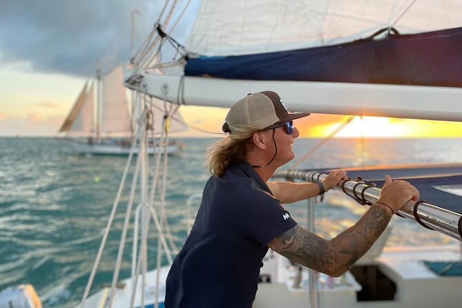 Key West: Sunset Sail + Reef Snorkel & Sandbar - The sunset sail back to Key West