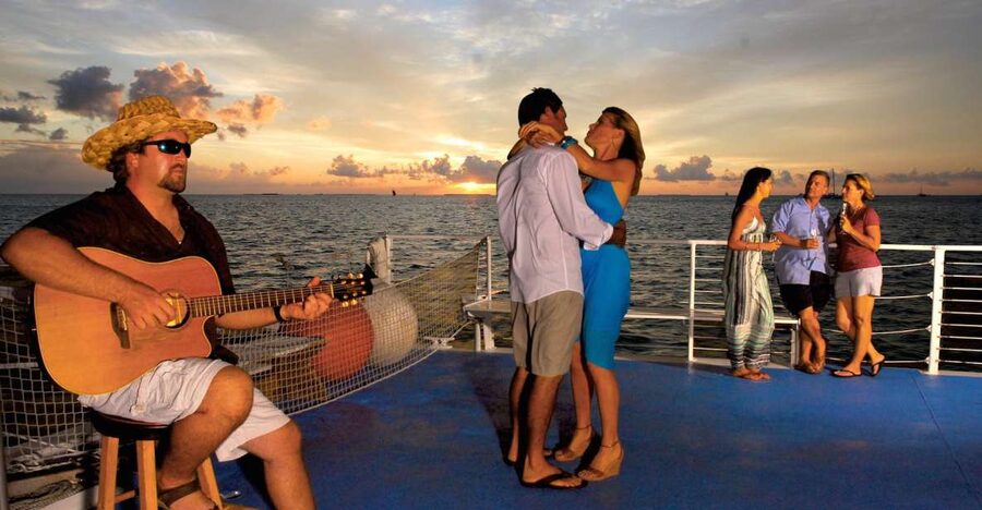 Key West: Sunset Sail with Live Band, Drinks, and Appetizers - A catamaran built for views, not solitude