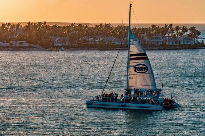 Key West Sunset Sail with Live Music, Drinks and Appetizers - Boarding the 65-foot Fury catamaran