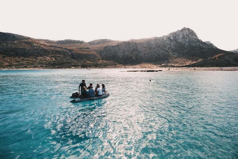 Kissamos: Romantic Sunset Sailing Catamaran Cruise - Thirty minutes of sailing and a calmer bay