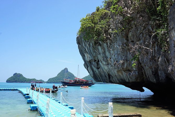 Koh Samui to Angthong Marine Park Cruise Tour By Red Baron Chinese Sailboat - Wua Ta Lap Island for beach time and swimming
