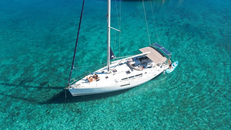 Kolimvari: Sailing Cruise with Meal & Water Activities - Snorkeling, paddle boarding, and jumping from the boat