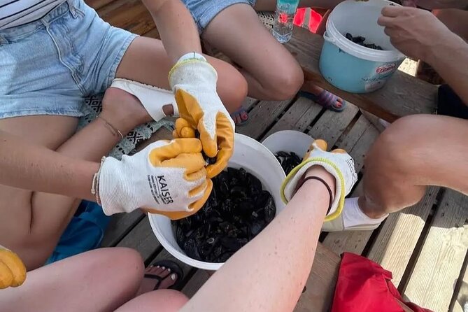 Ksamil: Mussel Sailing Tour with Food and Drink in Albania - Stop two: Kalivoi and the lakeside lunch