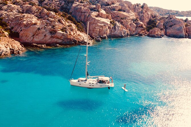 La Maddalena Archipelago Sailing Tour with Lunch from Palau - Cala di Santa Maria and the first swim