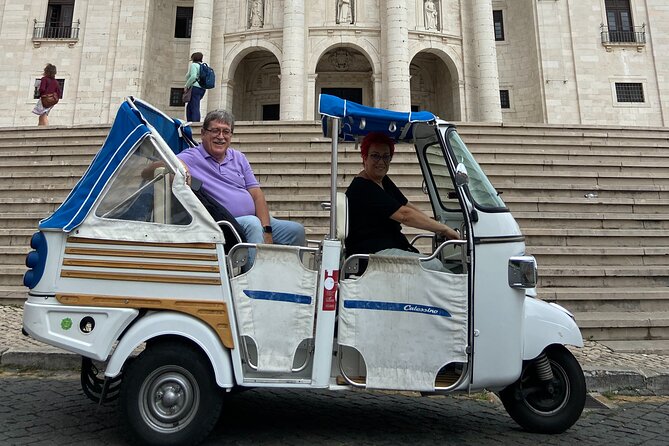 Lisbon Adventure: 2 Hours Tuk-Tuk Tours and 2 H Sunset Sailing - Santa Luzia and Portas do Sol viewpoints