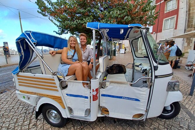 Lisbon Adventure: 2 Hours Tuk-Tuk Tours and 2 H Sunset Sailing - Boarding the boat at Alcântara Docks