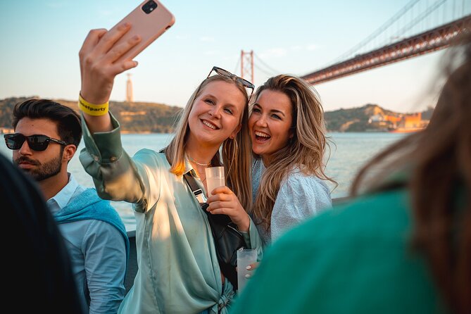 Lisbon Boat Party BIGGEST Sunset Cruise — with Music & Drinks - Starting at Doca de Alcântara Norte