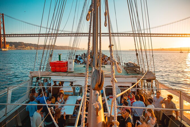 Lisbon Boat Party with Views, and Sunset Sailing - Club entry adds value after the sailing