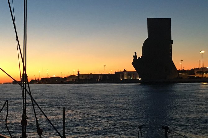 Lisbon by Night Sailing Tour with White or Rosé Wine & Light Snacks - Looking across to Cristo Rei
