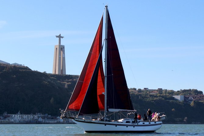 Lisbon: Daylight or Sunset on a Vintage Sailboat - Belém Tower from the river