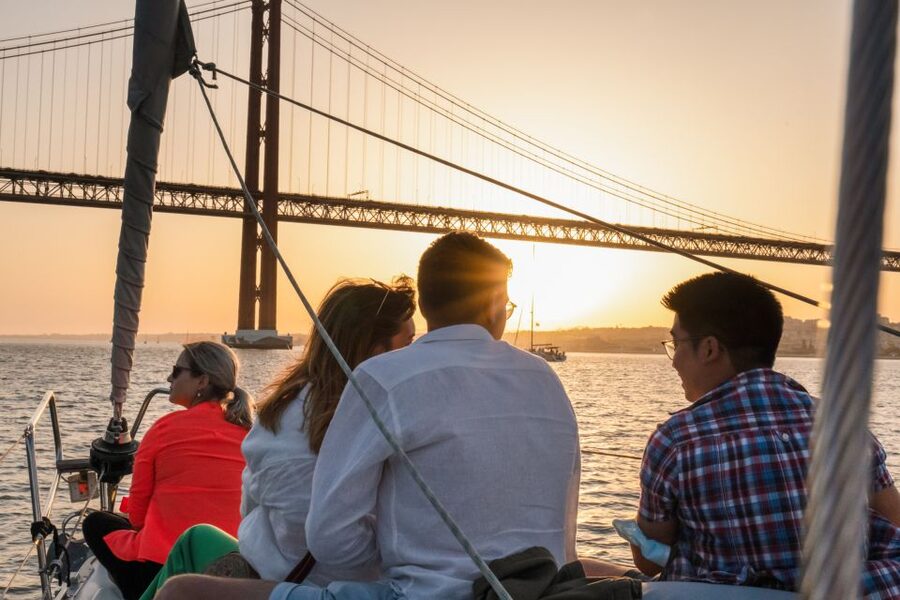 Lisbon: Daytime/Sunset/Night City Sailboat Tour with Drink - MAAT and the return toward Belém