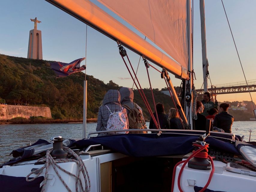 Lisbon: Enjoy a Sunset or Night Tagus River Sailboat Cruise - What the $41 price gets you