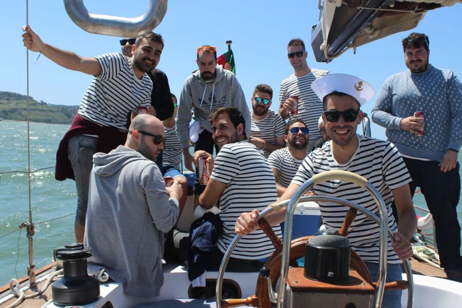 Lisbon: Private Party on a Vintage Sailboat - Music, dancing, and the private-boat advantage