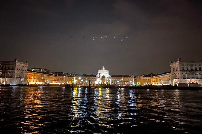 Lisbon Sailing Tour by Night - The 25 April Bridge and Christ statue