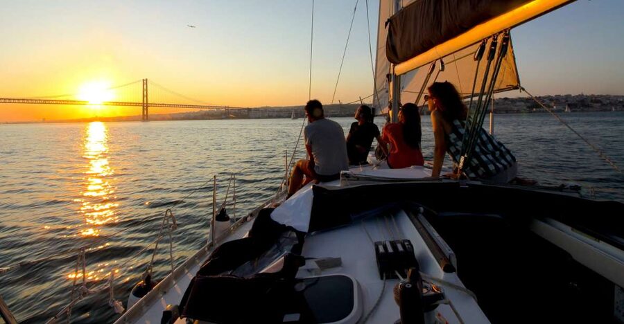 Lisbon: Sailing Tour with Wine and Snacks - A 12-meter sailboat with room to participate