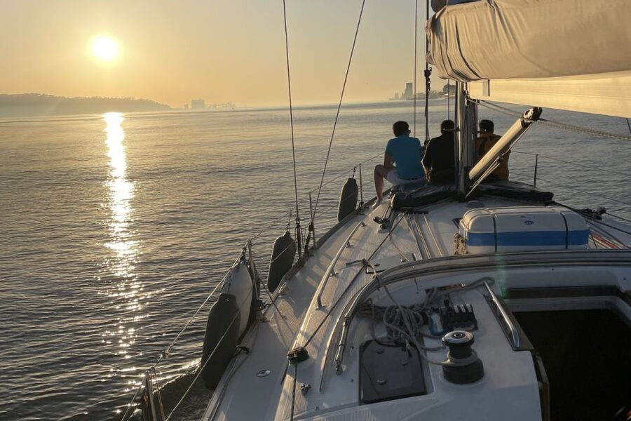 Lisbon: Sunset Sailing Boat Cruise with Wine - Belem Tower and the western riverfront