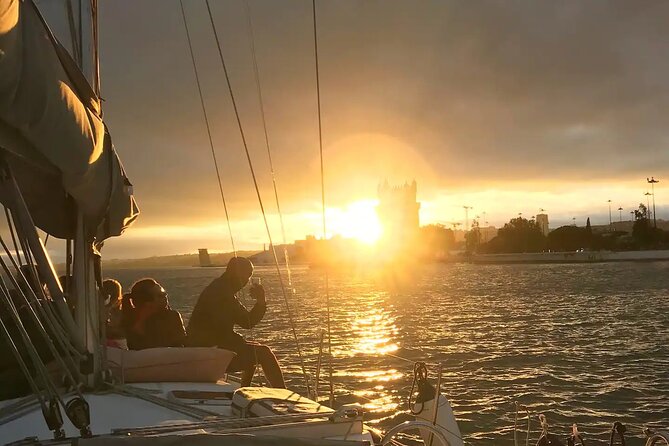 Lisbon Sunset Sailing Tour History & Local Wine — Small Group - Under the 25th of April Bridge
