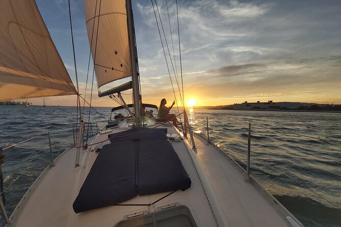 Lisbon: Sunset Sailing with Portuguese Wine and History - The 25 de Abril Bridge and the return east