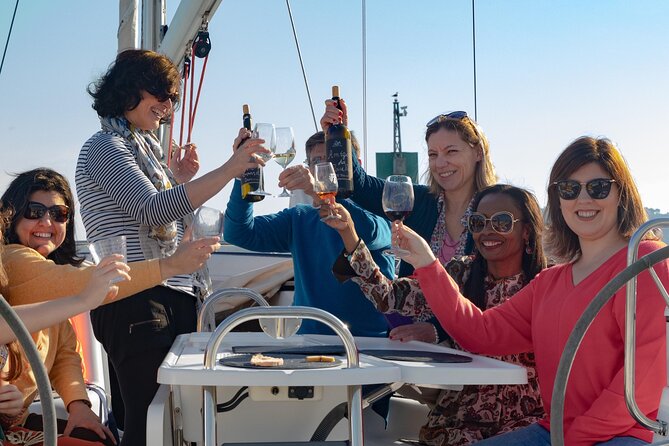 Lisbon: Wine Tasting with Sommelier on a Private Sailboat - The suspension bridge and the south bank