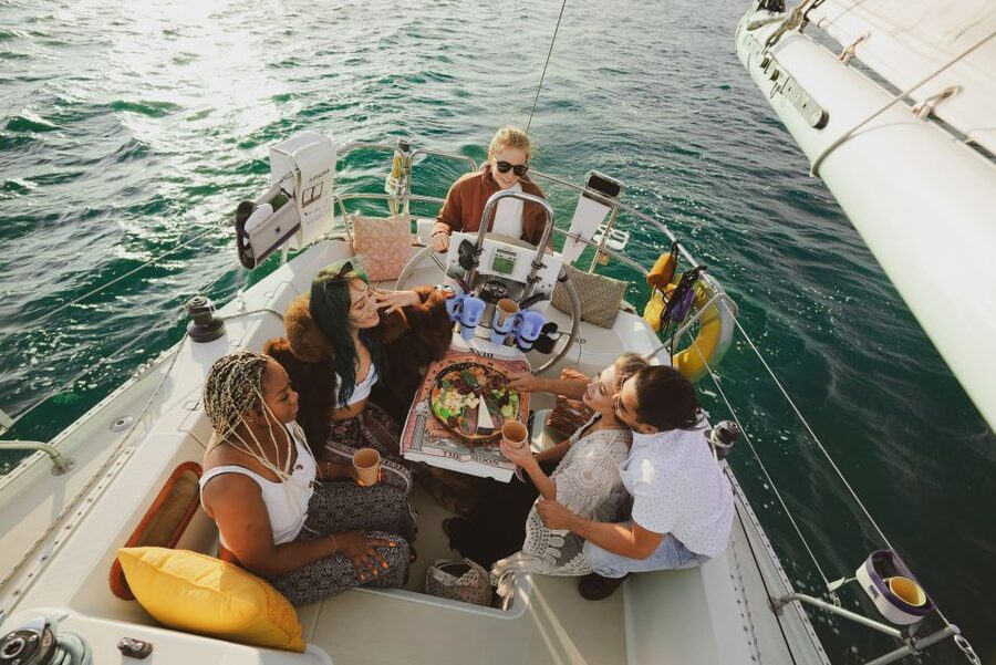 Long Beach: Private Sailboat Rental with Licensed Captain - Leaving the marina for Long Beach Harbor