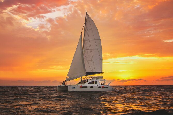 Luxury Sunset Sailing Cruise in Cancun with Light Dinner and Open Bar - Boarding and settling into the catamaran