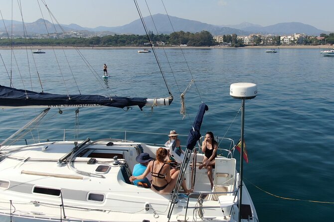 Marbella Private Sailboat: Navigation, Bath and Snacks (10 pax) - Setting sail from Puerto Banús