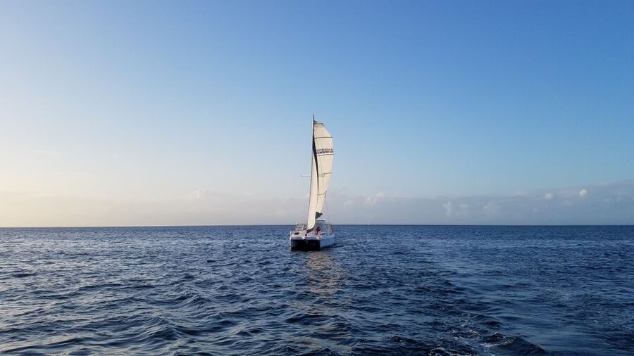 Monterey: Catamaran Sailing Cruise - Setting the Sails on Monterey Bay