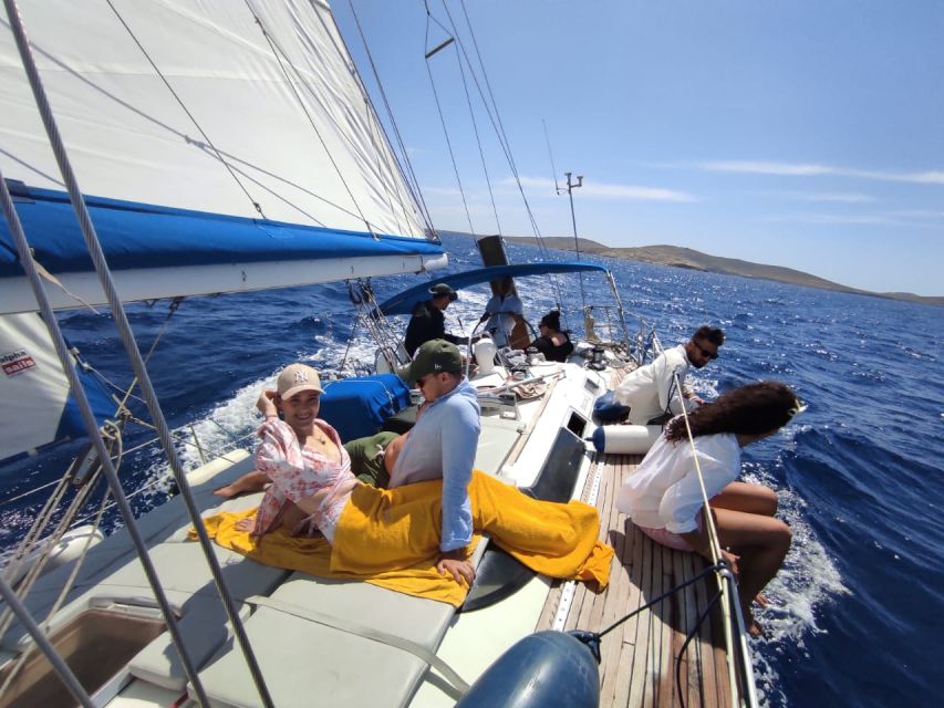 Mykonos: Delos and Rhenia Full-Day Sailing Cruise with Meal - Rhenia: the day’s best swimming stop