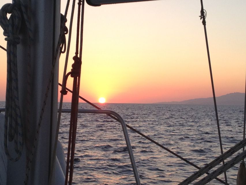 Mykonos: Sunset Sail Cruise to Rhenia, Beach Hopping, Dinner - The hour-long run to Rhenia