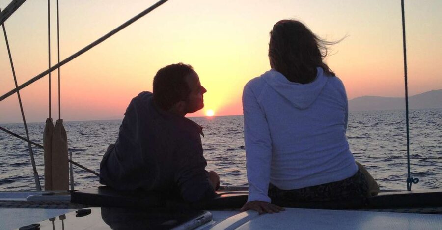 Mykonos: Sunset Sail Cruise to Rhenia, Beach Hopping, Dinner - Crew service and the feel on board