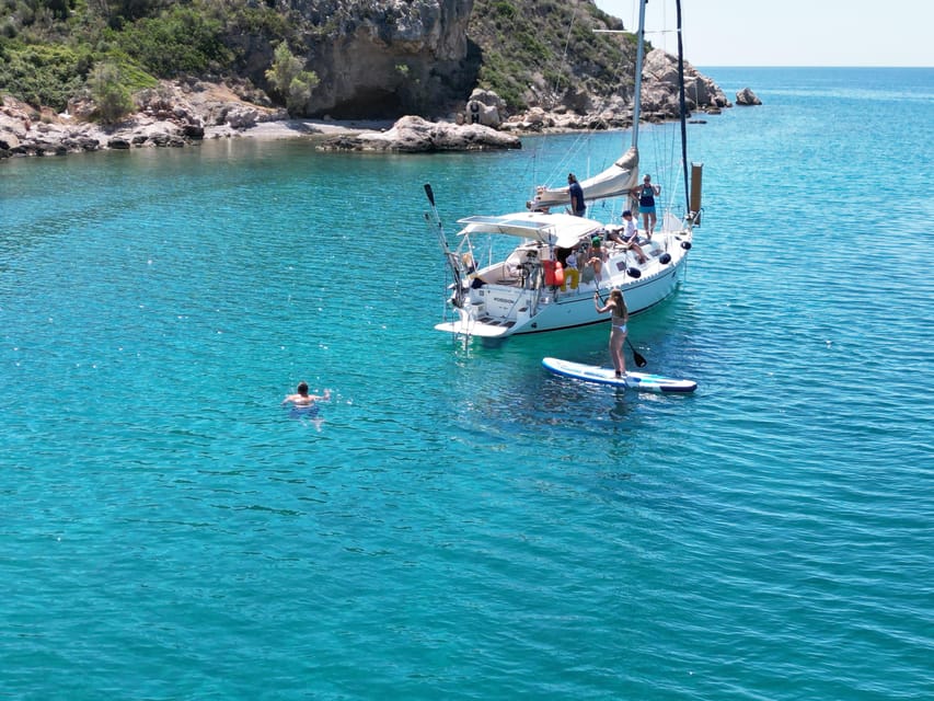 Nafplio Sun Sail Cruises | Semi-Private Half Day | Full Meal - Leaving Nafplio Old Port for the Argolic Gulf