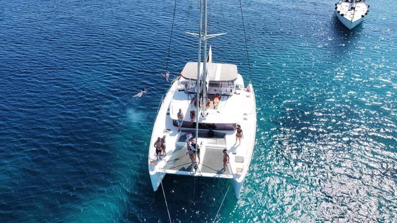 Naxos: Naxos Catamaran Sailing Cruise with Lunch and Drinks - Homemade moussaka and Greek snacks onboard