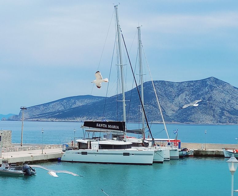 Naxos: Naxos Catamaran Sailing Cruise with Lunch and Drinks - How wind can change the route