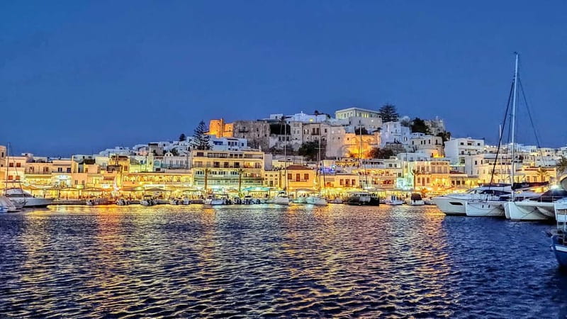 Naxos: Private Sunset Sailing Cruise on a 51-Foot Monohull - The Portara gives the cruise its sense of place