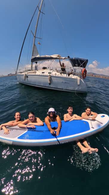 New Sailing / Boat Tour All Included - Barcelona’s skyline from the Mediterranean